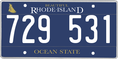 RI license plate 729531