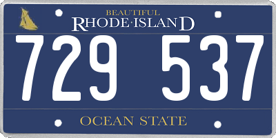 RI license plate 729537