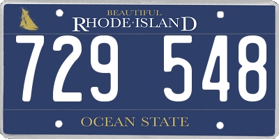 RI license plate 729548