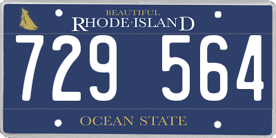 RI license plate 729564