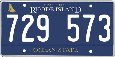 RI license plate 729573