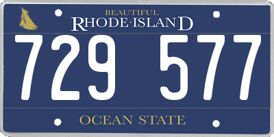 RI license plate 729577