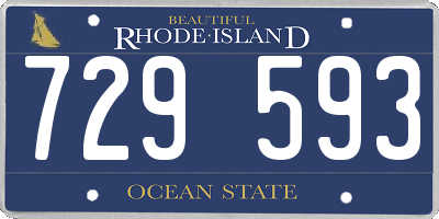 RI license plate 729593