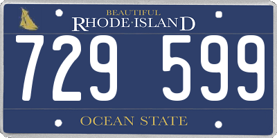 RI license plate 729599