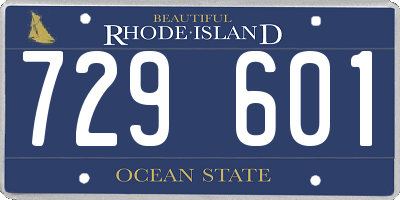 RI license plate 729601