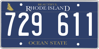 RI license plate 729611