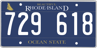 RI license plate 729618
