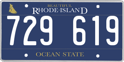 RI license plate 729619