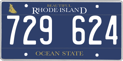 RI license plate 729624