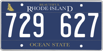 RI license plate 729627