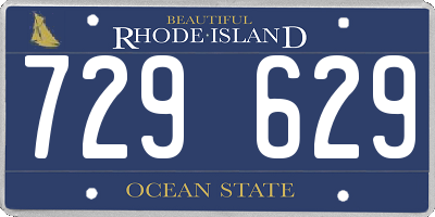 RI license plate 729629