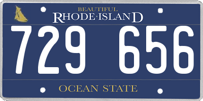 RI license plate 729656