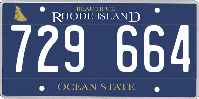 RI license plate 729664