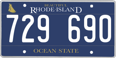 RI license plate 729690
