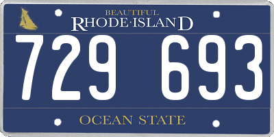 RI license plate 729693