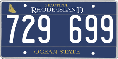 RI license plate 729699