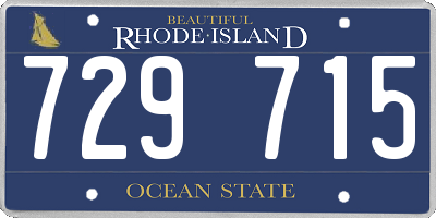 RI license plate 729715