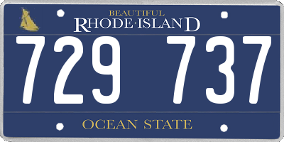 RI license plate 729737