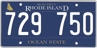 RI license plate 729750