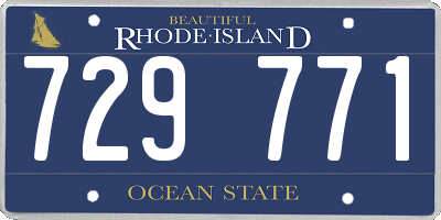 RI license plate 729771