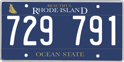 RI license plate 729791
