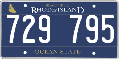 RI license plate 729795