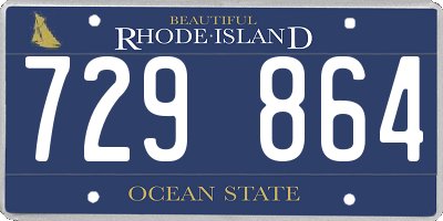 RI license plate 729864