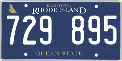 RI license plate 729895
