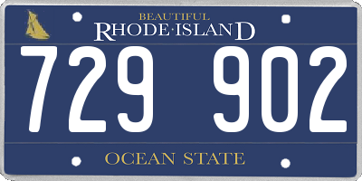 RI license plate 729902