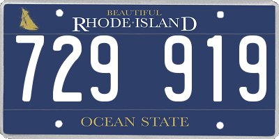 RI license plate 729919