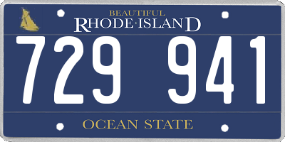 RI license plate 729941