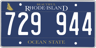 RI license plate 729944