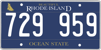 RI license plate 729959