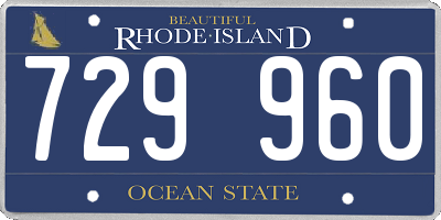 RI license plate 729960