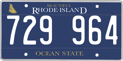 RI license plate 729964