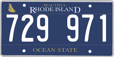 RI license plate 729971
