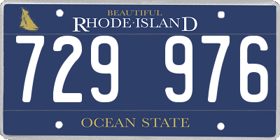 RI license plate 729976