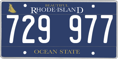 RI license plate 729977