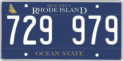 RI license plate 729979