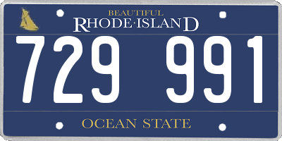 RI license plate 729991