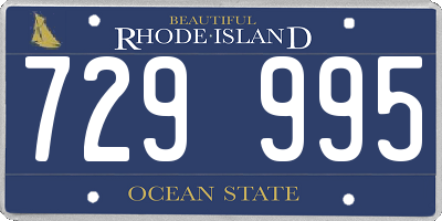 RI license plate 729995