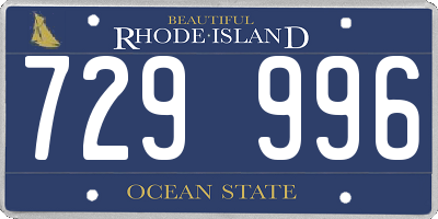 RI license plate 729996