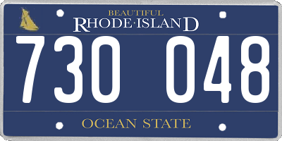 RI license plate 730048