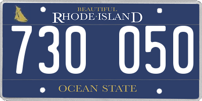 RI license plate 730050