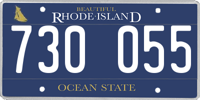 RI license plate 730055