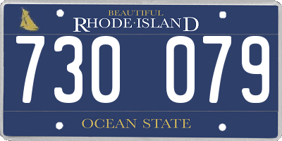RI license plate 730079