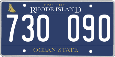 RI license plate 730090