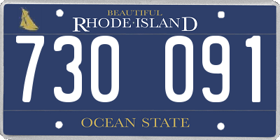 RI license plate 730091