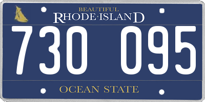 RI license plate 730095