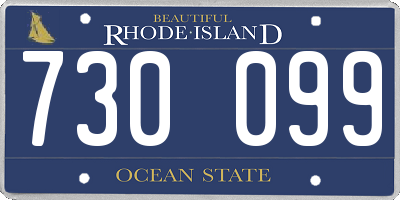 RI license plate 730099